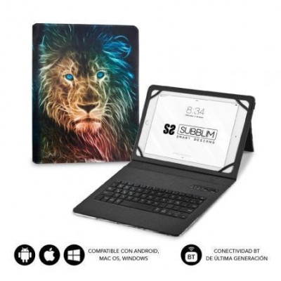 Funda con Teclado Subblim Keytab Pro Bluetooth para Tablets de 9"-11"/ León