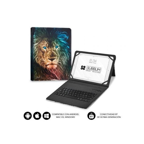 Funda con Teclado Subblim Keytab Pro Bluetooth para Tablets de 9"-11"/ León