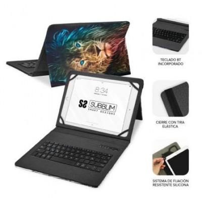 Funda con Teclado Subblim Keytab Pro Bluetooth para Tablets de 9"-11"/ León