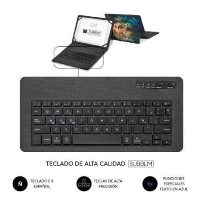 Funda con Teclado Subblim Keytab Pro Bluetooth para Tablets de 9"-11"/ León