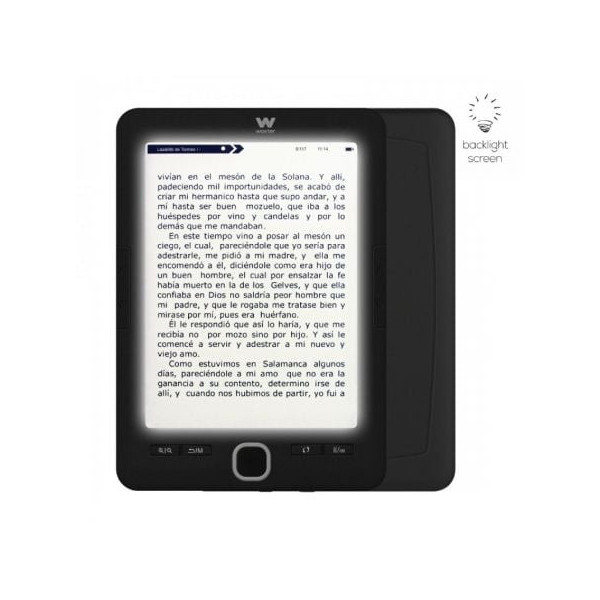 Libro Electrónico Ebook Woxter Scriba 195 Paperlight Black/ 6"/ Tinta Electrónica/ Negro