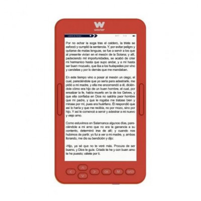 Libro Electrónico Ebook Woxter Scriba 195 S/ 4.7"/ Tinta Electrónica/ Rojo