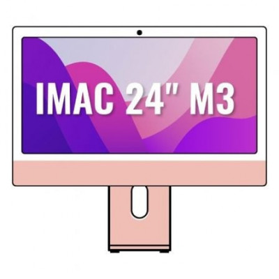 Apple iMac 24" Retina 4,5K / M3 8-Core CPU/ 8Gb/ 256Gb SSD/ 10-Core GPU/ Rosa