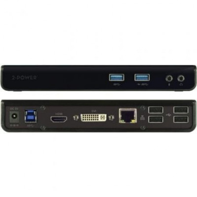 Docking USB 3.0 2-Power DOC0101A/ 1xHDMI/ / 1xDVI/ 6xUSB/ 1xRJ45/ 2xAudio