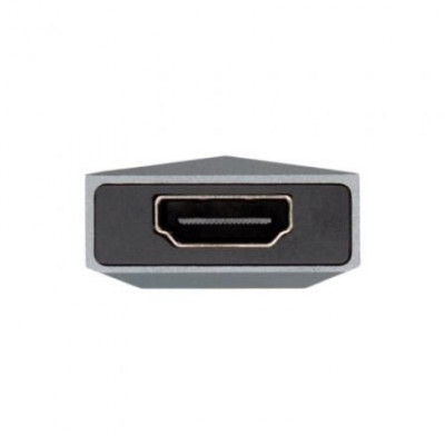 Docking USB Tipo-C Aisens ASUC-4P002-GR/ 1xHDMI/ 2xUSB/ 1xUSB Tipo-C PD/ Gris