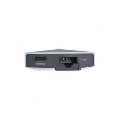 Docking USB Tipo-C Aisens ASUC-8P004-GR/ 1xHDMI/ 3xUSB/ 1xRJ45/ 1xLector Tarjetas / 1xUSB Tipo-C PD/ Gris