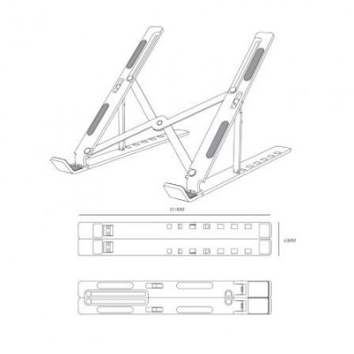 Soporte para Portátil/Tablet Aisens LPS2M-173 hasta 15"