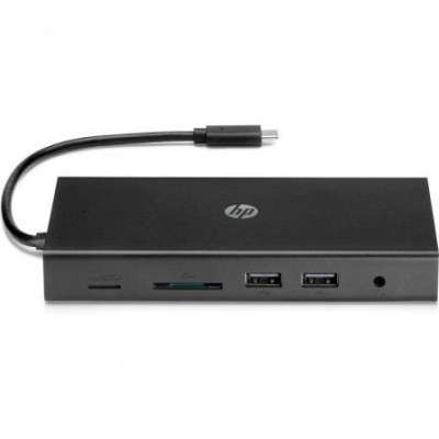 Docking USB Tipo-C HP Travel USB-C Multi Port Hub/ 4xUSB/ 1xUSB Tipo-C PD/ 1xHDMI/ 1xVGA/ 1xRJ45/ 1xLector Tarjetas SD/TF/ 1xJac