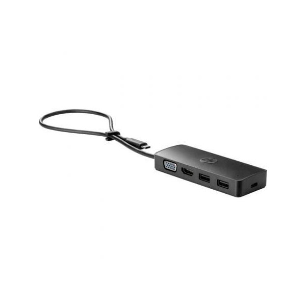 Docking USB 3.0 Tipo-C HP USB-C Travel G2/ 2xUSB/ 1xHDMI/ 1xVGA/ Negro