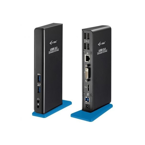 Docking USB 3.0 I-Tec U3HDMIDVIDOCK/ 6xUSB/ 1xUSB Tipo-B/ 1xRJ45/ 1xHDMI/ 1xDVI/ 2xAudio