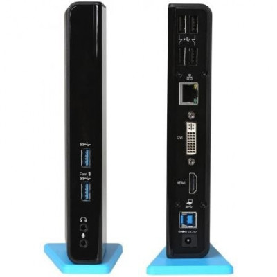 Docking USB 3.0 I-Tec U3HDMIDVIDOCK/ 6xUSB/ 1xUSB Tipo-B/ 1xRJ45/ 1xHDMI/ 1xDVI/ 2xAudio