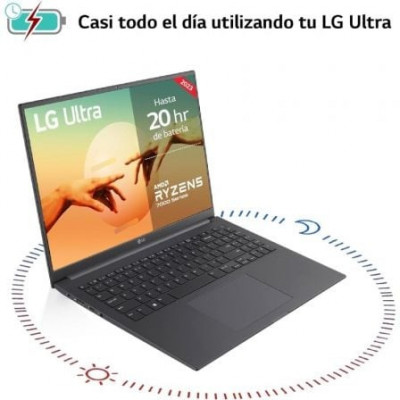 Portátil LG Ultra 16U70R-G.AA76B Ryzen 7 7730U/ 16GB/ 512GB SSD/ 16"/ Win11