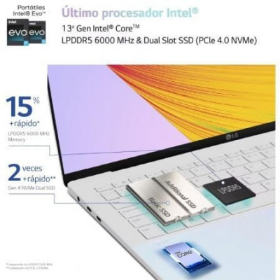 Portátil LG Gram Style 16Z90RS-G.AD74B Intel Core i7-1360P/ 32GB/ 512GB SSD/ 16"/ Win11