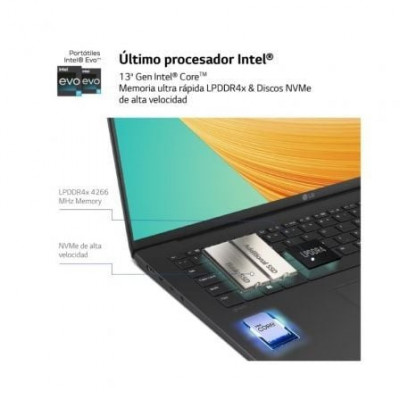 Portátil LG Gram 16ZB90R-G.AA55B Intel Core i5-1340P/ 16GB/ 512GB SSD/ 16"/ Win11