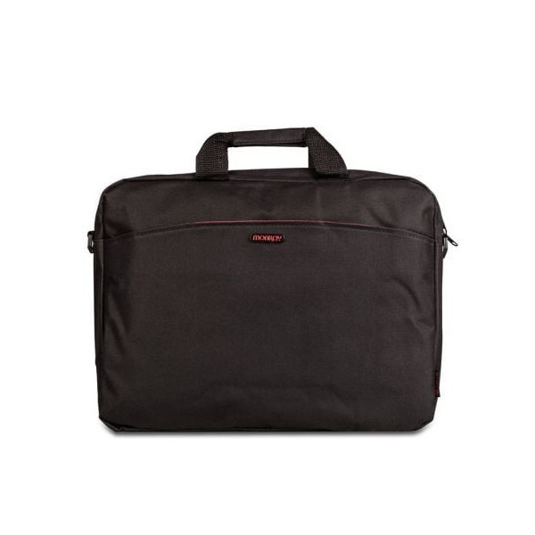 Maletín Monray Enterprise para Portátiles hasta 15.6"/ Negro/ Rojo