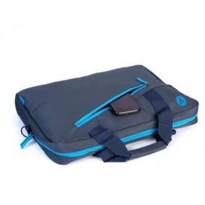 Maletín Monray Ginger para Portátiles hasta 15.6"/ Cinta para Trolley/ Azul