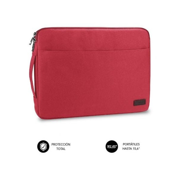 Funda Subblim Urban Laptop Sleeve para Portátiles hasta 15.6"/ Roja