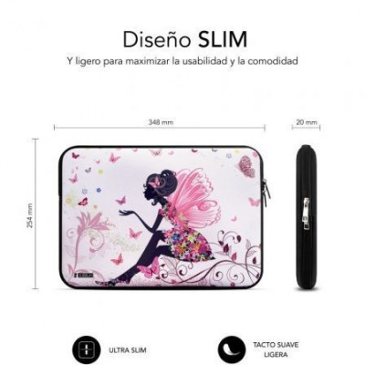 Funda Subblim Trendy Sleeve Neo Hada para Portátiles hasta 14"