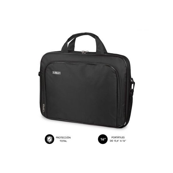 Maletín Subblim Oxford para Portátiles hasta 16"/ Negro