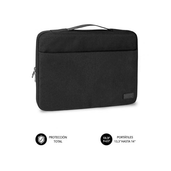 Maletín Subblim Elegant Laptop Sleeve para Portátiles hasta 14"/ Negro