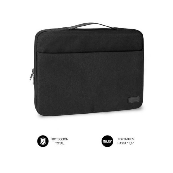 Maletín Subblim Elegant Laptop Sleeve para Portátiles hasta 15.6"/ Negro