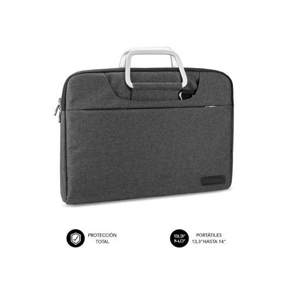 Maletín Subblim Business para Portátiles 13.3-14"/ Gris