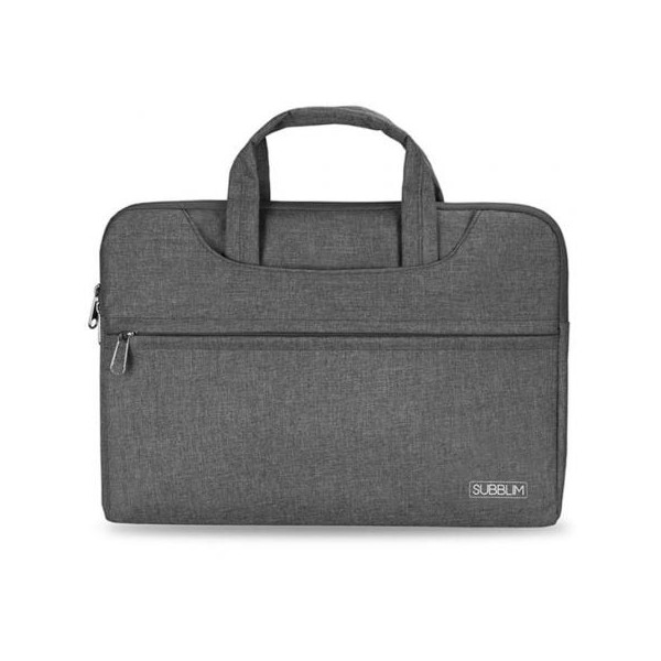 Maletín Subblim Business Laptop Sleeve para Portátiles hasta 15.6"/ Cinta para Trolley/ Gris