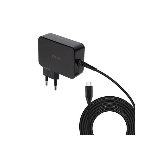 Cargador de Portátil TooQ TQLC-USBCGAN90PD USB Tipo-C/ 90W/ Automático/ Voltaje 5-20V