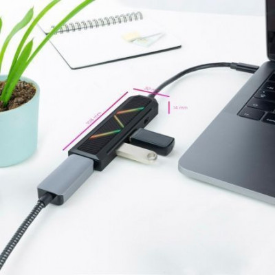 Docking USB Tipo-C Nanocable 10.16.0401/ 2xUSB/ 1xUSB Tipo-C PD/ 1xHDMI