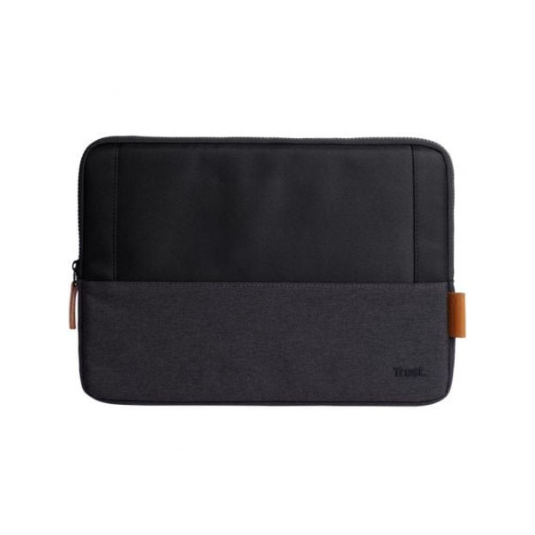 Funda Trust Lisboa para Portátiles hasta 13.3"/ Negra