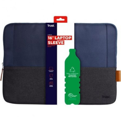 Funda Trust Lisboa para Portátiles hasta 16"/ Azul