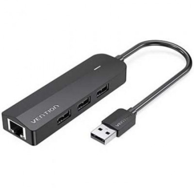 Docking USB 2.0 Vention CHPBB/ 3xUSB/ 1xMicro USB PD/ 1xRJ45/ Negro