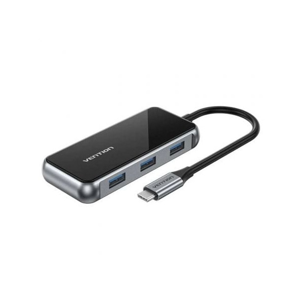 Docking USB Tipo-C Vention TFJHB/ 1xHDMI 4K/ 3xUSB/ 1xVGA/ 1xUSB Tipo-C PD/ Gris