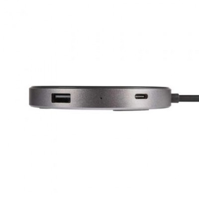 Docking USB Tipo-C con Carga Inalámbrica Xtorm XC006/ 3xUSB/ 1xUSB Tipo-C PD/ 1xHDMI/ Negro y Gris