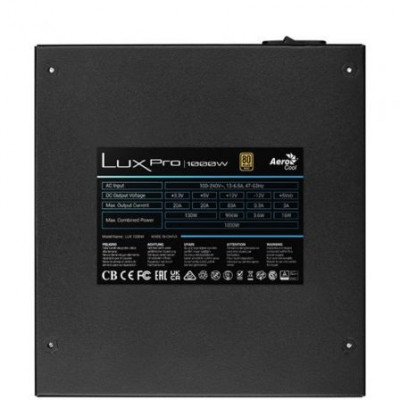 Fuente de Alimentación Aerocool LUXPRO1000/ 1000W/ Ventilador 14cm/ 80 Plus Gold